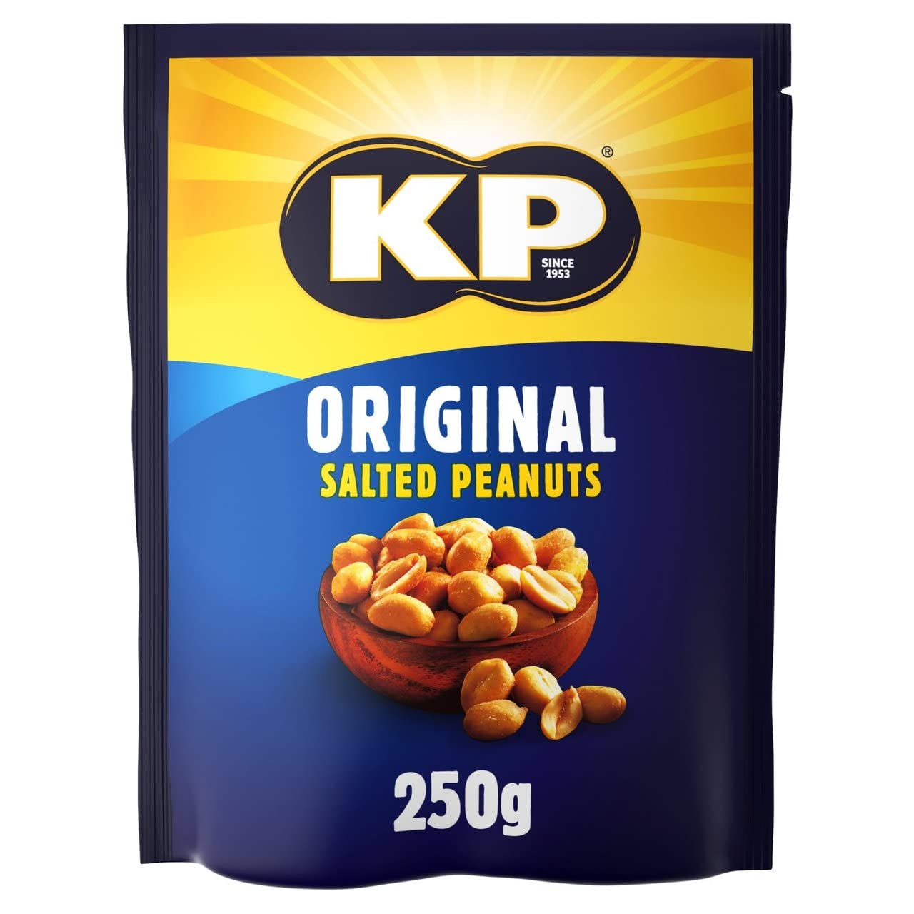 KP Original Salted Peanuts – High Protein Nut Snacks – 250g (Case of 12)