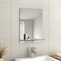 EMKE Frameless Bathroom Mirror with Shelf | Rectangle Vanity 45x60cm