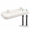 Electric Toothbrush Holder Stand Compatible with Oral-B Matte Ivory White, Double - image 1