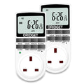 Jolof Store Digital Timer Plug Socket - 18 Programs & 24H Weekly (2 Pack)