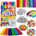 FunzBo 1200+ Pcs Arts and Crafts Supplies Kit for Kids – DIY Art Set