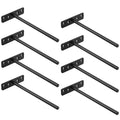 Sayayo 8-Inch Floating Shelf Brackets | Heavy Duty Hidden Metal - 8 Pack