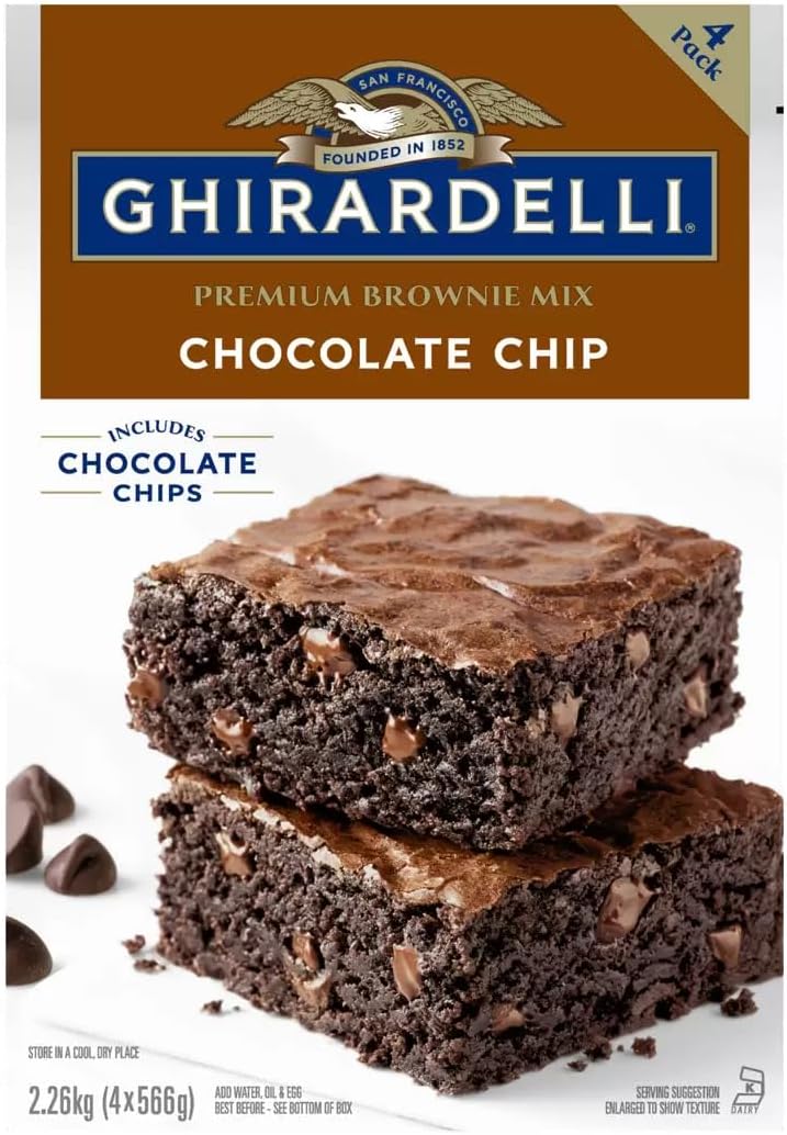Ghirardelli Triple Chocolate Brownie Mix – Rich & Chewy Kosher Mix, 2.26kg