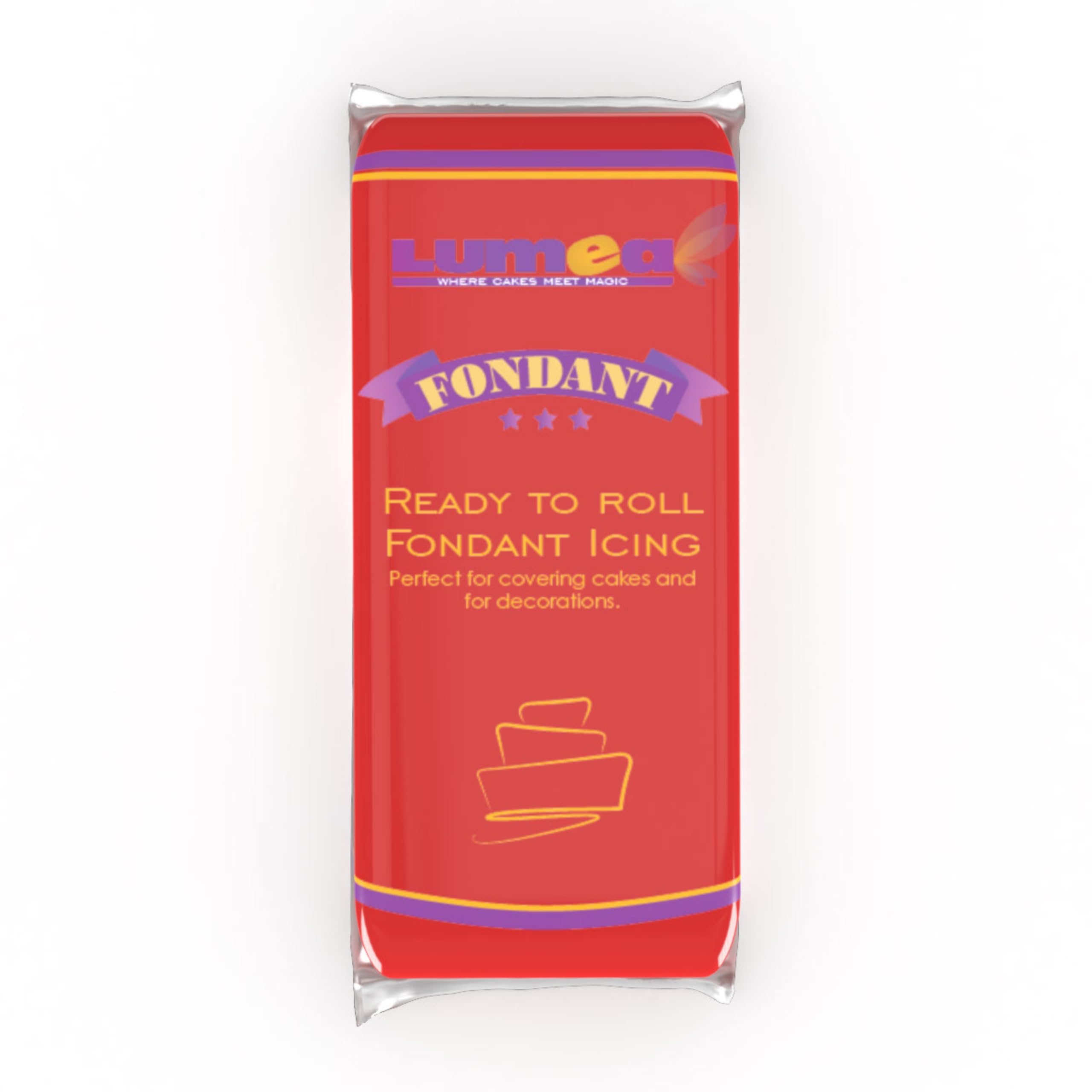 Dekozauber24 Red Fondant Icing 1kg – Ready to Roll Gluten Free Paste