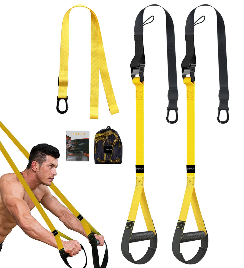 UONNER Suspension Trainer – Home Gym Resistance Straps for Full Body Workout