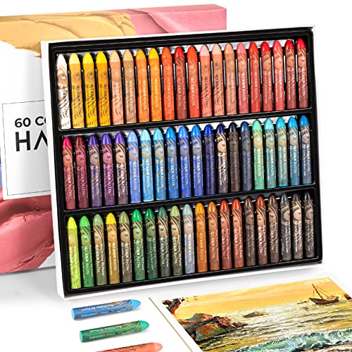 Paul Rubens Soft Oil Pastels – 60 Vibrant Colors for Artists and Drawing