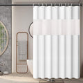 IGINOA Shower Curtain – 180x200cm White Anti-Mould Waterproof PEVA