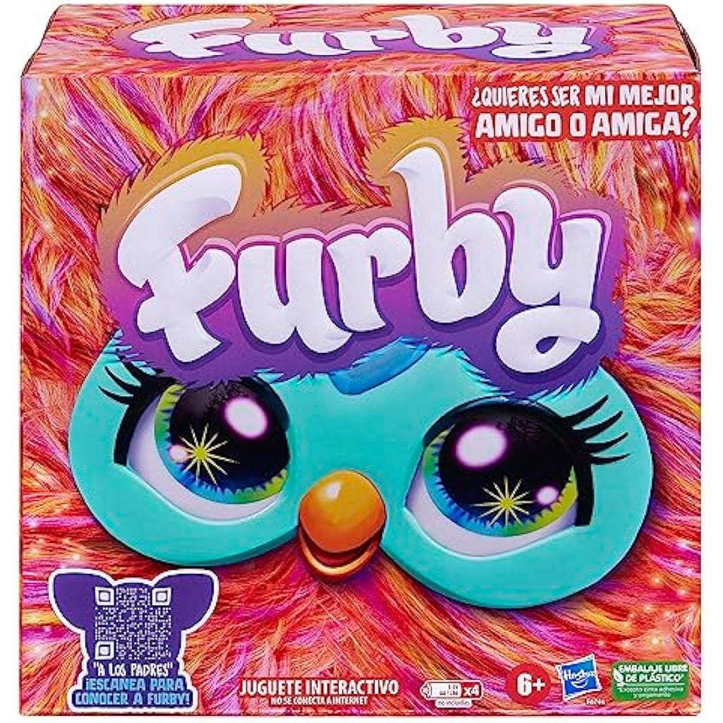Furby Coral - Juguete Interactivo de Peluche con Voz y Luces (Español)