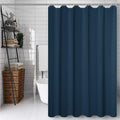 CXTAI Navy Blue Shower Curtain – Mildew Resistant Polyester, 71x79in