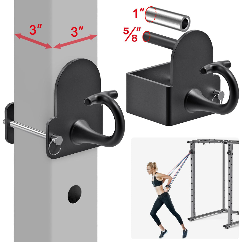 Kipika Resistance Band Anchors for 3x3 Power Rack - Heavy Duty Steel, 2 Pack