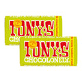 Tony's Chocolonely Milk Chocolate Hazelnut Crunch Bar, 180g – 2 Pack