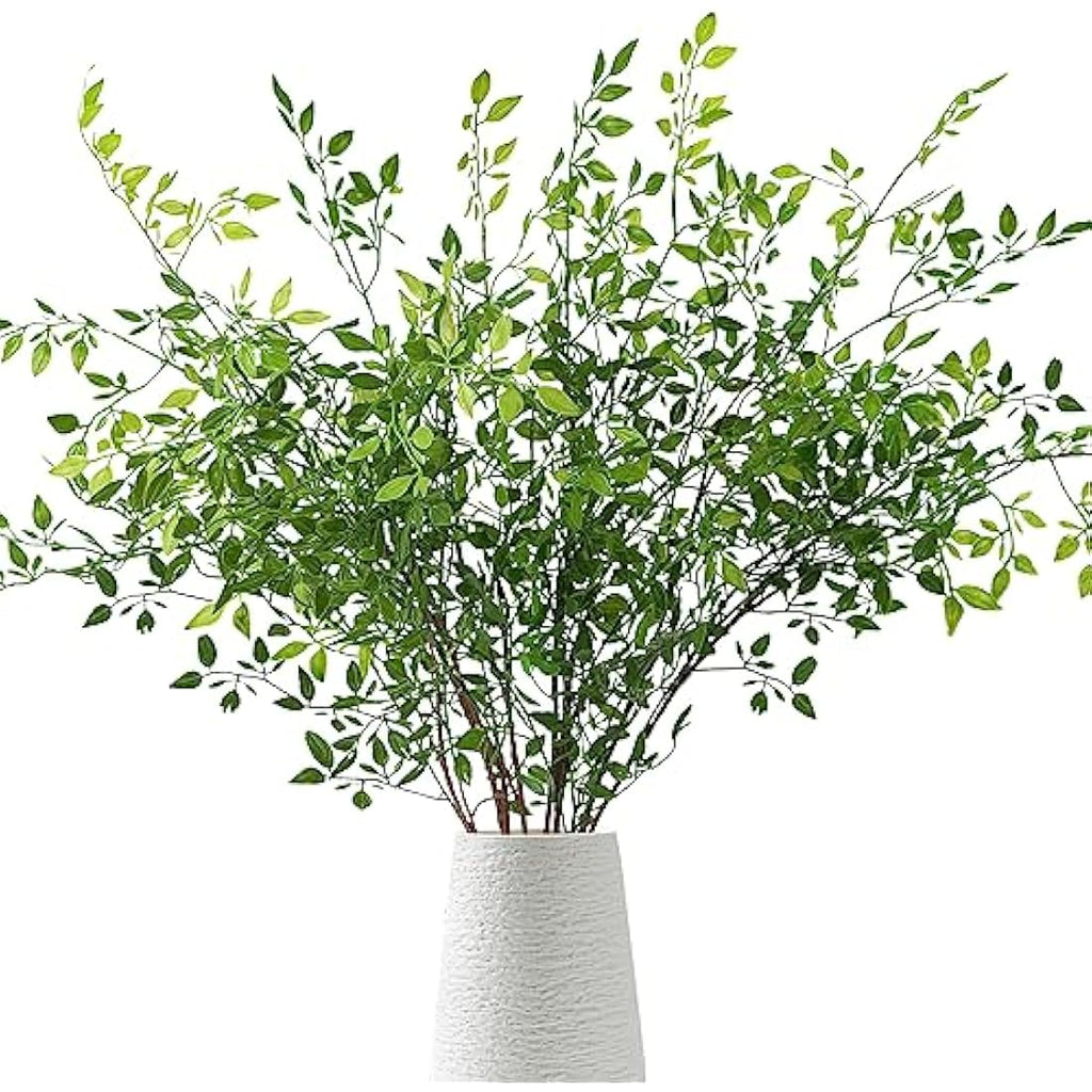 Jolof Store 2PCS Artificial Nandina Leaves Stems – 43.3in Greenery
