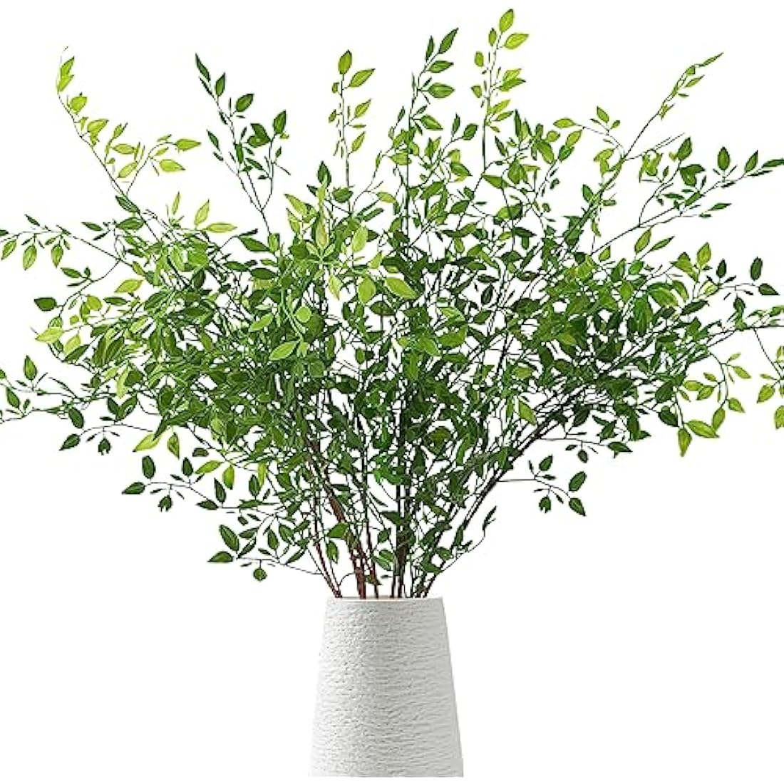 Jolof Store 2PCS Artificial Nandina Leaves Stems – 43.3in Greenery