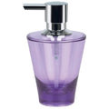 Spirella Max Soap Dispenser | Purple Acrylic Bathroom Accessory – 14.5cm