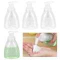 qxayxa 4-Pack 350 mL Foaming Soap Dispensers, Refillable Plastic Pumps