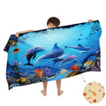 Microfibre Children's Bath Towel – Quick Dry Dolphin Dino
