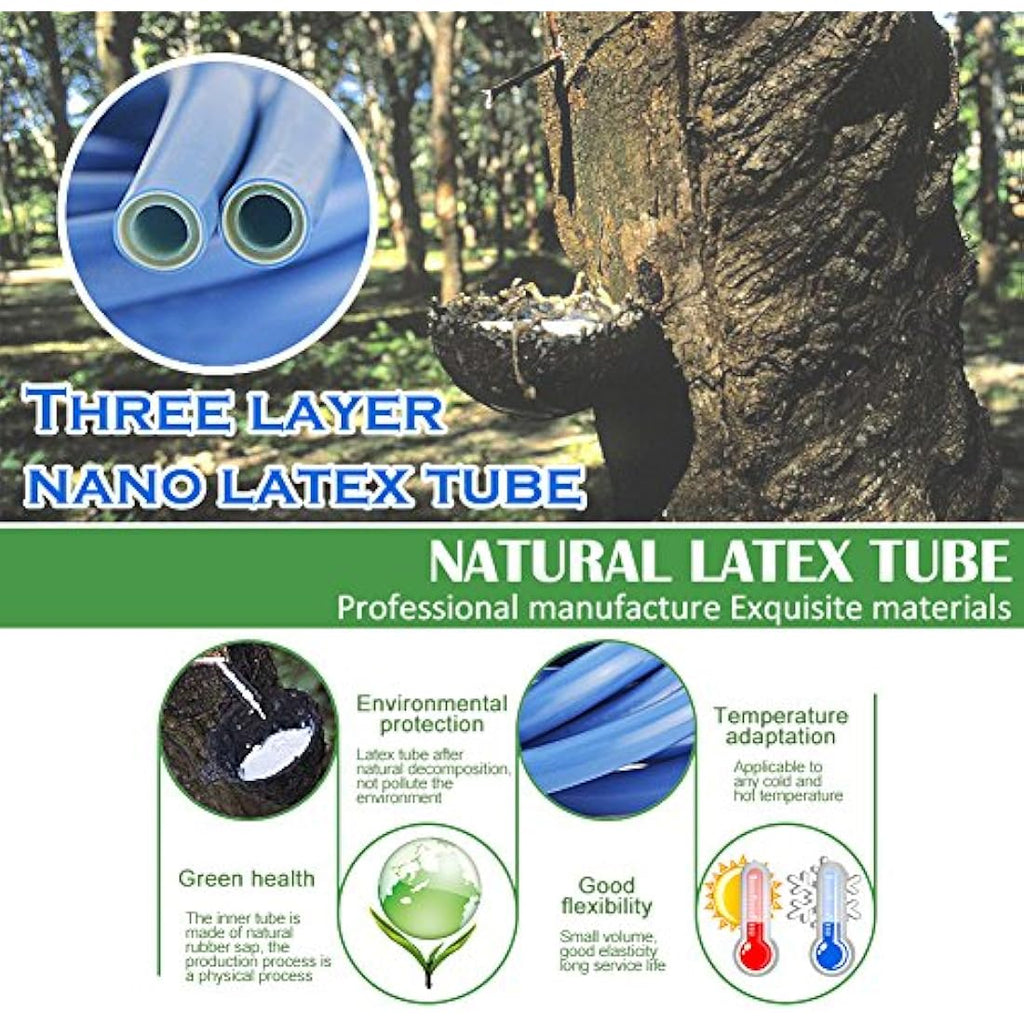 NGreen Expandable Garden Hose | Durable 12-Layer Latex & Brass Fittings