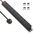 7-Way Surge Protected Power Strip | 19 Inch Rack Mount PDU