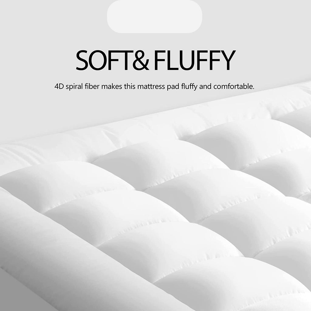 High Living Microfibre Mattress Topper | 4 Inch Thick Hypoallergenic