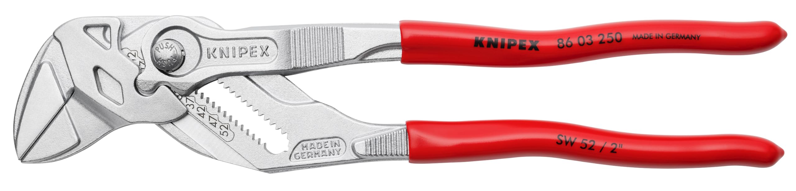 KNIPEX Pliers Wrench – 10-Inch Chrome Adjustable Hand Tool (8603250)