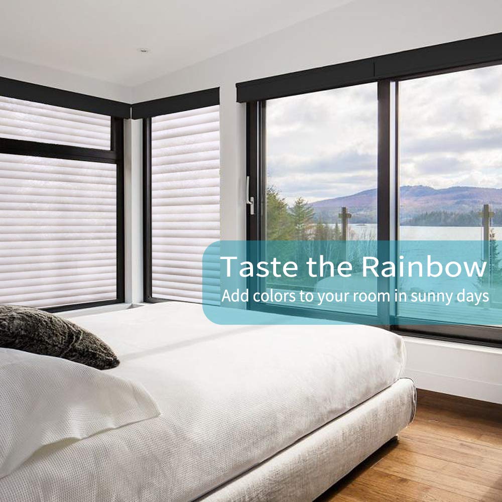 Gyxust Stripe Privacy Window Film | Static Cling Anti-UV (90x400cm)