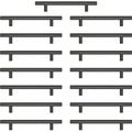 AwmnSrman Black Kitchen Cupboard Handles - 15 Pack 128mm Stainless Steel