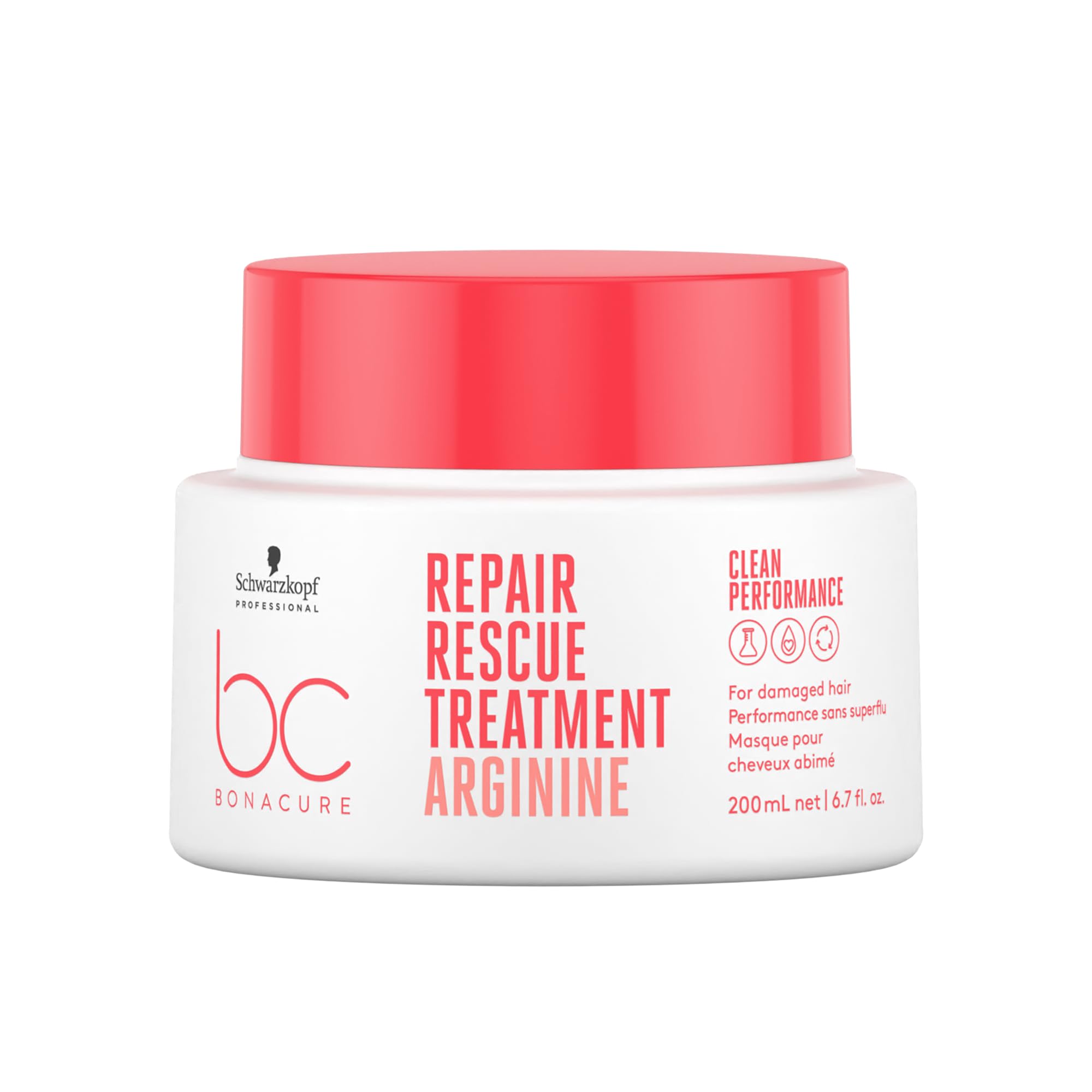 Schwarzkopf BC Repair Rescue Mask – Damaged Hair Treatment with Vegan Keratin