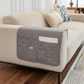 MiOYOOW Armchair Caddy, Large Capacity Sofa Armrest Organizer, 50 * 90cm, Sofa Arm Hanging Storage Holder for Remote Control Magazine Book Eyeglasses - image 1