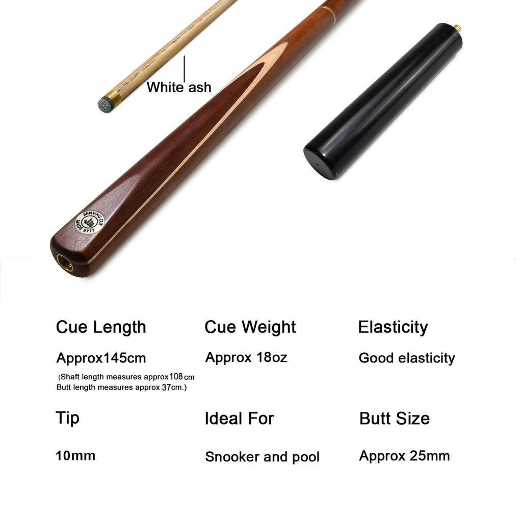 AONETIGER 3/4 Jointed Snooker Cue | 57" Ash Shaft Pool Cue with Case