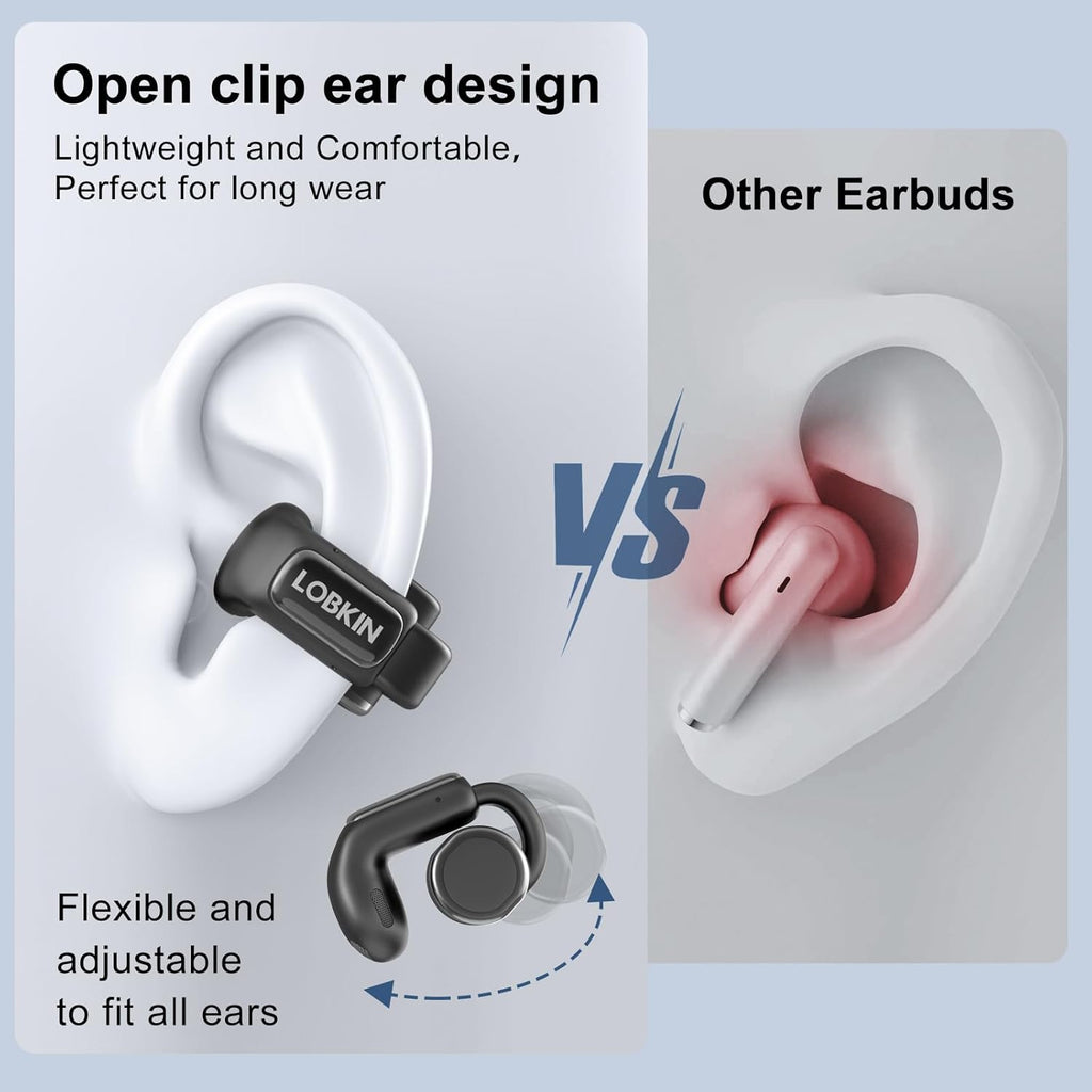 LOBKIN S18 Open Ear Wireless Earbuds | 4GB Memory Bone Conduction
