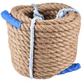 Alomejor 20m Natural Jute Rope – 20mm Heavy Duty Tug-of-War Twine