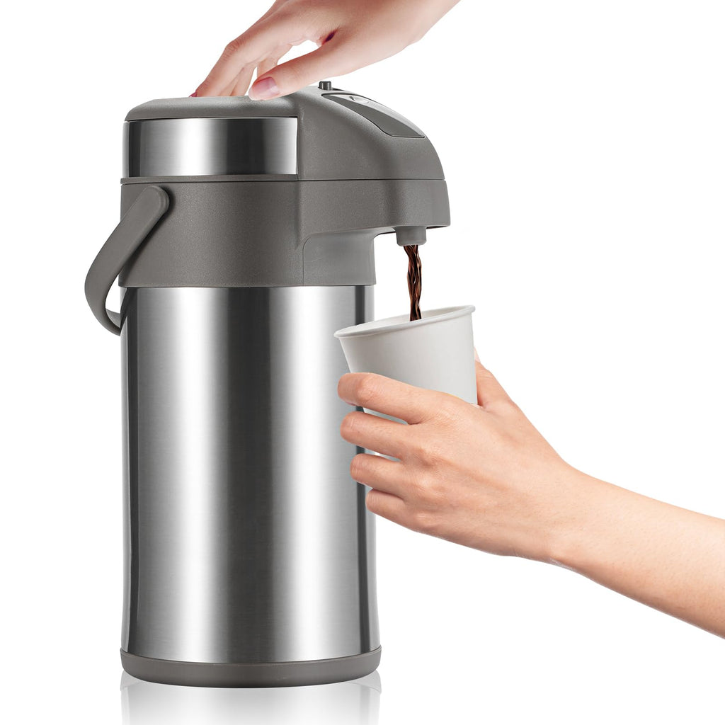 4L Coffee Airpot – Stainless Steel Vacuum Insulated Flask