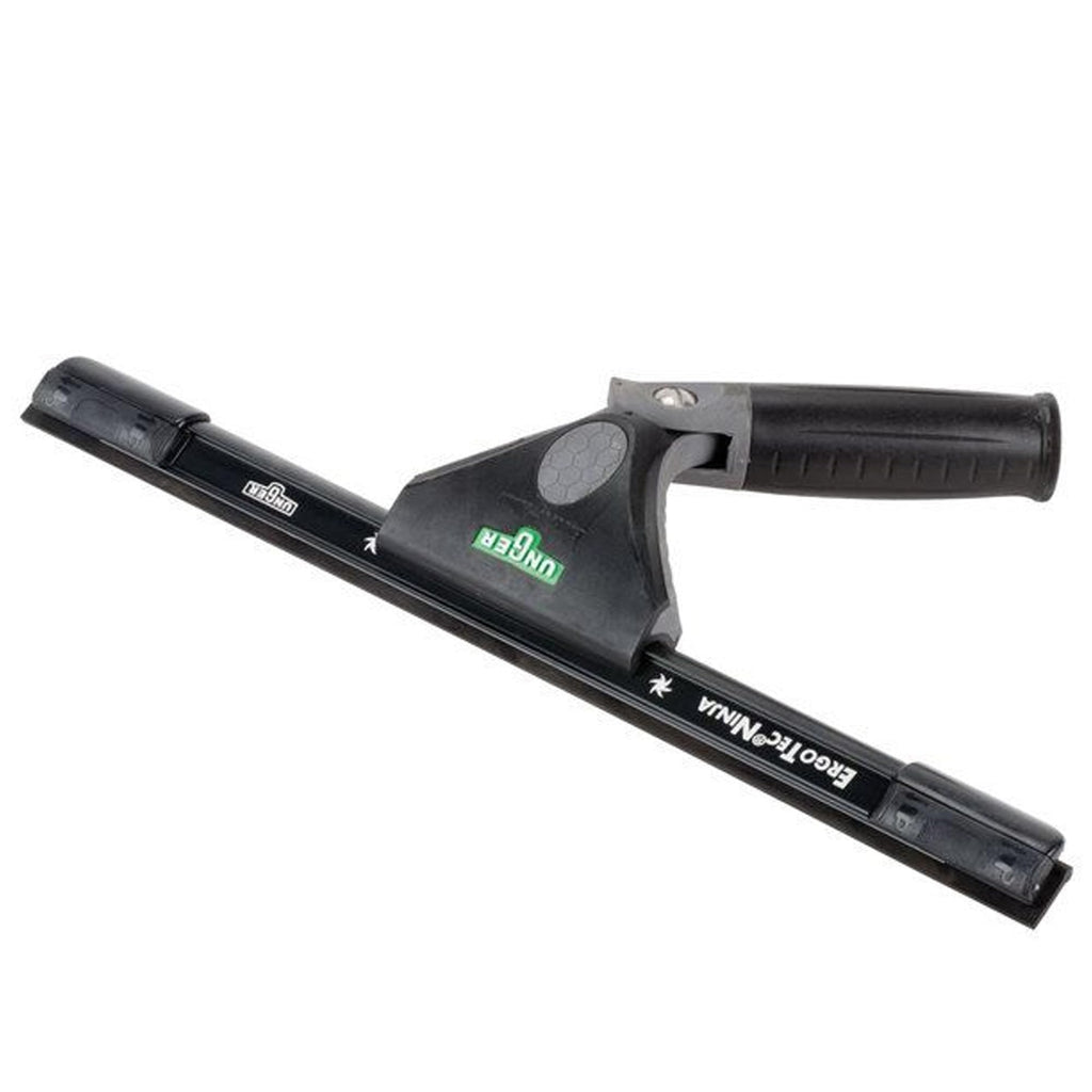 UNGER ErgoTec Ninja Window Squeegee 40° | 35cm Aluminum Cleaning Tool