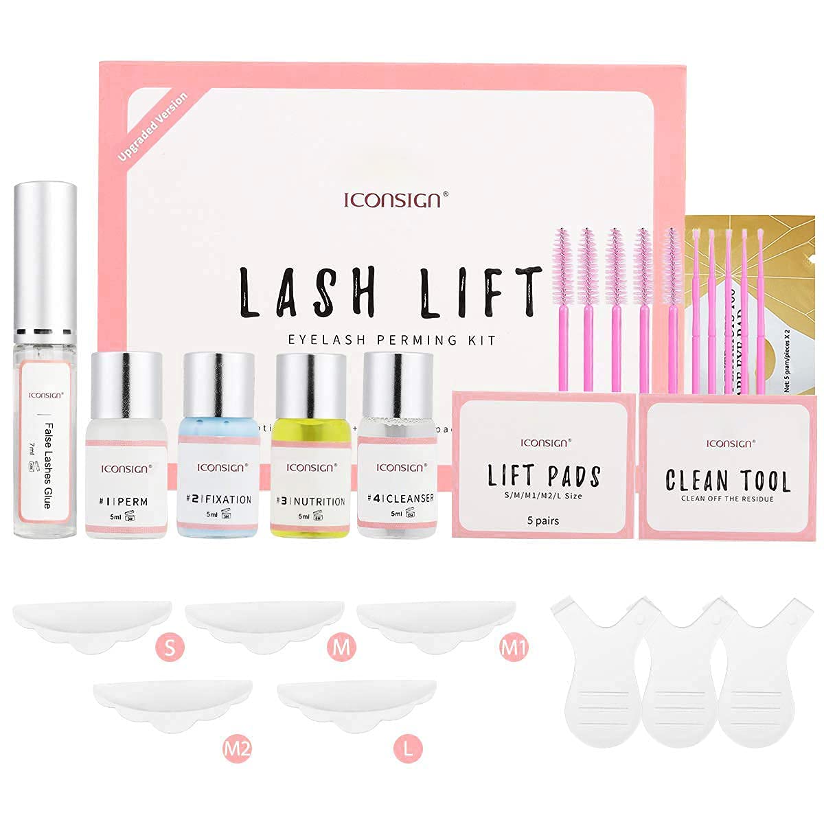 ICONSIGN Professional Eyelash Lift Kit – Semi-Permanent Lash Perm Set