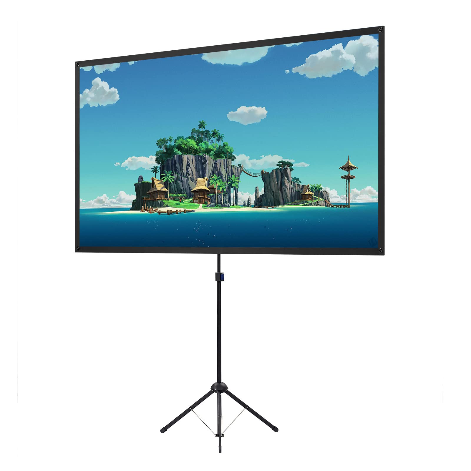 100 Inch Outdoor Projector Screen with Tripod Stand