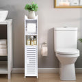 Powerking Toilet Paper Holder Stand | Slim Waterproof Bathroom Cabinet