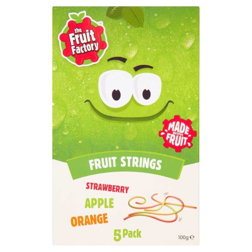 The Fruit Factory Fruit Strings Juice - Strawberry & Apple - 9 x 100g
