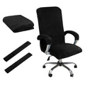 Office Chair Covers, Desk Chair Cover Universal Stretch Velvet Slipcover, Washable Plush Computer Chair Protector with Arm Covers - image 1