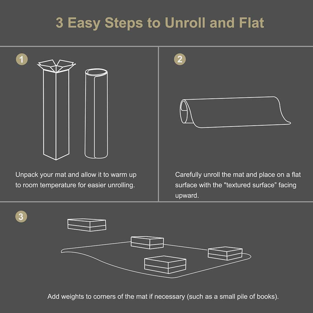 Kuyal Carpet Chair Mat | 90x120cm Clear Studded PVC Floor Protector