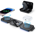 ZUMSEY 3-in-1 Wireless Charging Station for iPhone, Apple Watch & AirPods