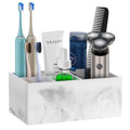 PENGARO Electric Toothbrush Holder – 5 Slot Resin Marble Bathroom Organizer