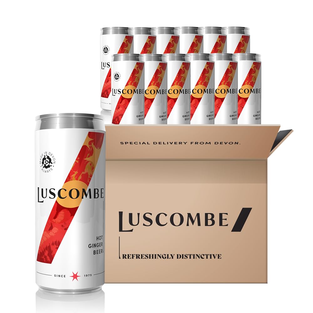 Luscombe Hot Ginger Beer – 12x320ml – Peruvian Ginger & Sicilian Lemon