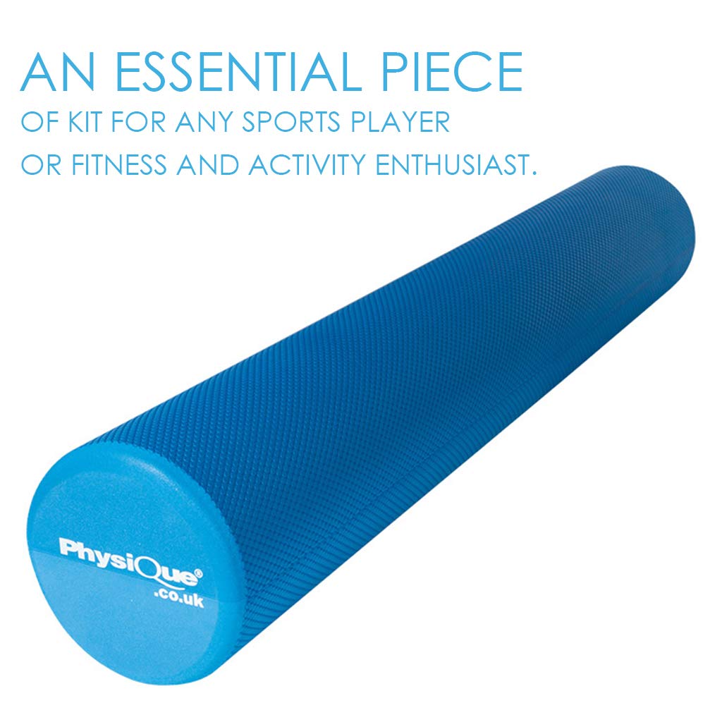 Physique Pro Foam Roller - Blue High Density EVA Deep Tissue Massage