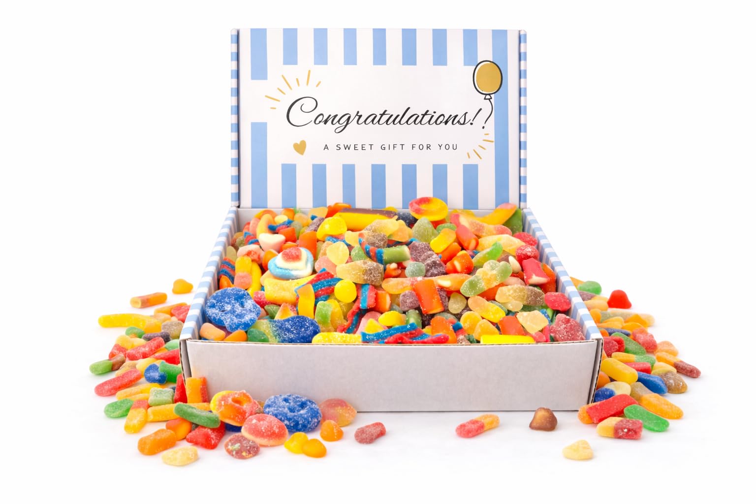 SweetCrate 1kg Congratulations Sweet Hamper – Pick n Mix Gift Box