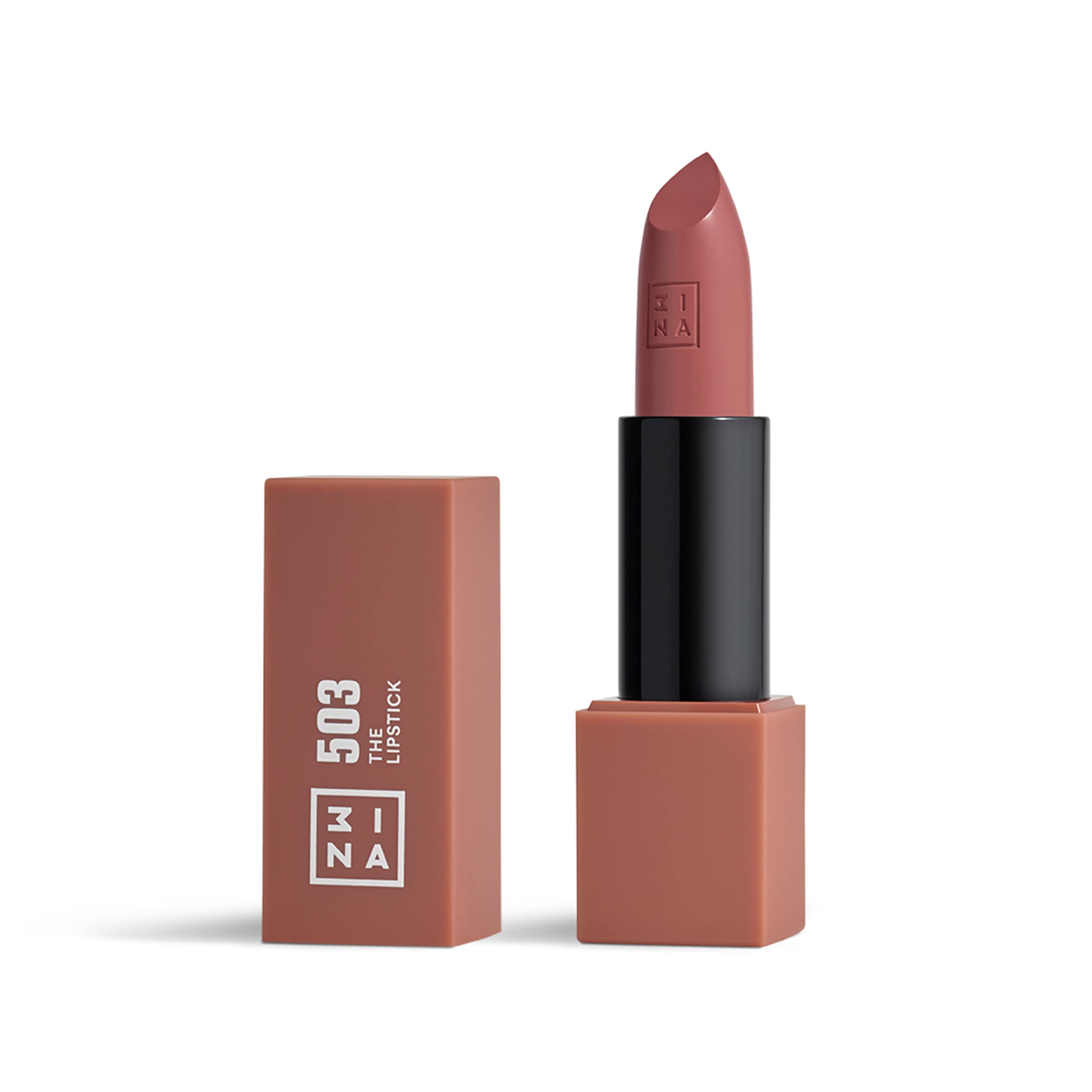 3INA MAKEUP Vegan Semi-Matte Lipstick 503 Nude – Moisturizing Formula
