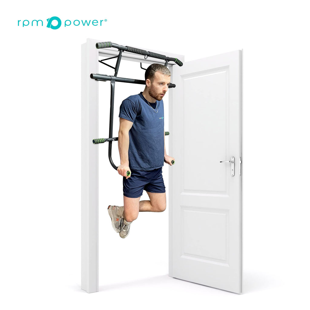 RPM Power EVO Door Pull Up Bar & Dip Station – Heavy Duty Home Gym