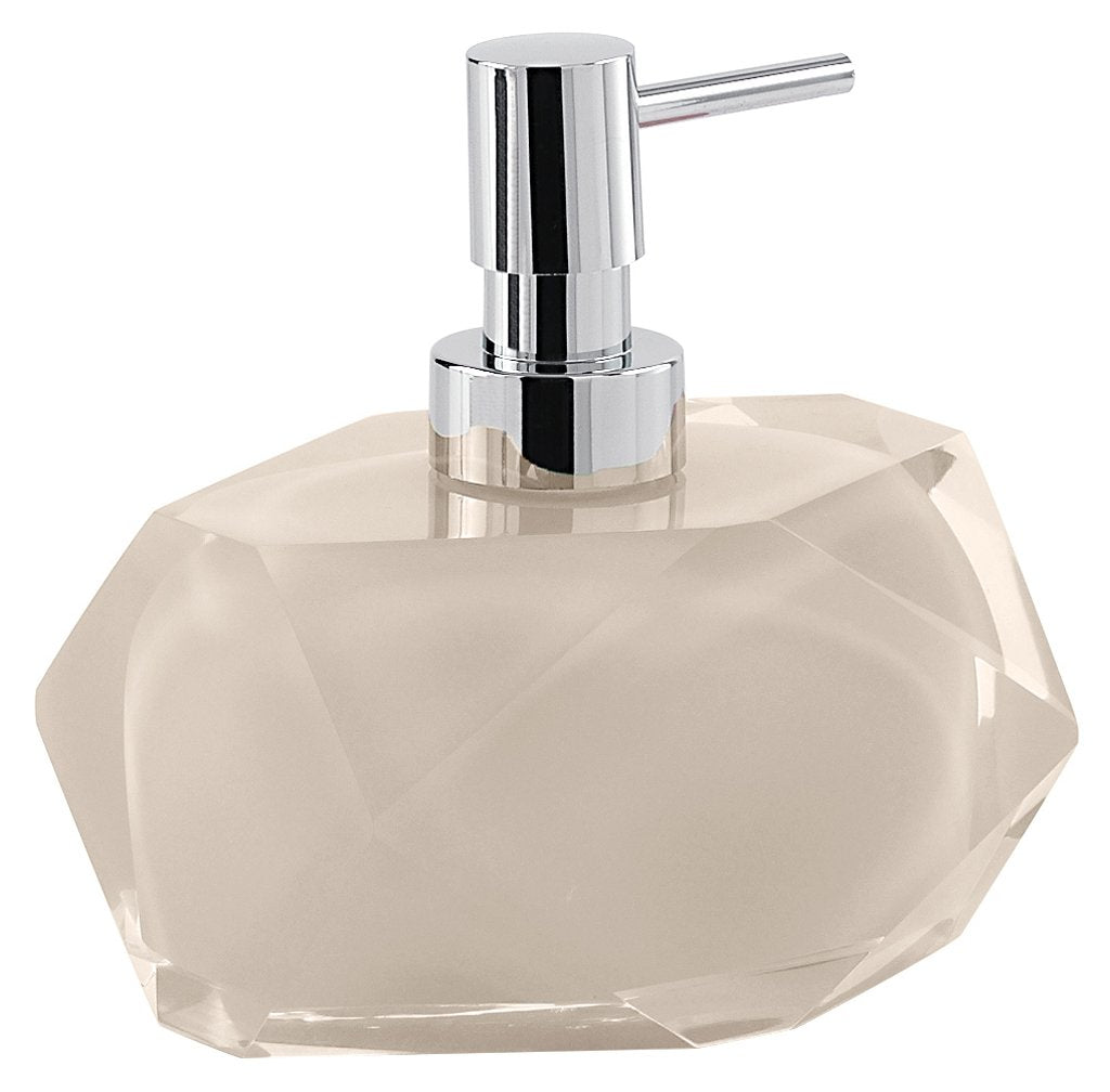 Gedy Chanelle Soap Dispenser – Modern Beige Resin Bathroom Accessory