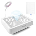 YINGJEE Nail Dust Collector with LED Light | 40W Vacuum for Acrylic Nails