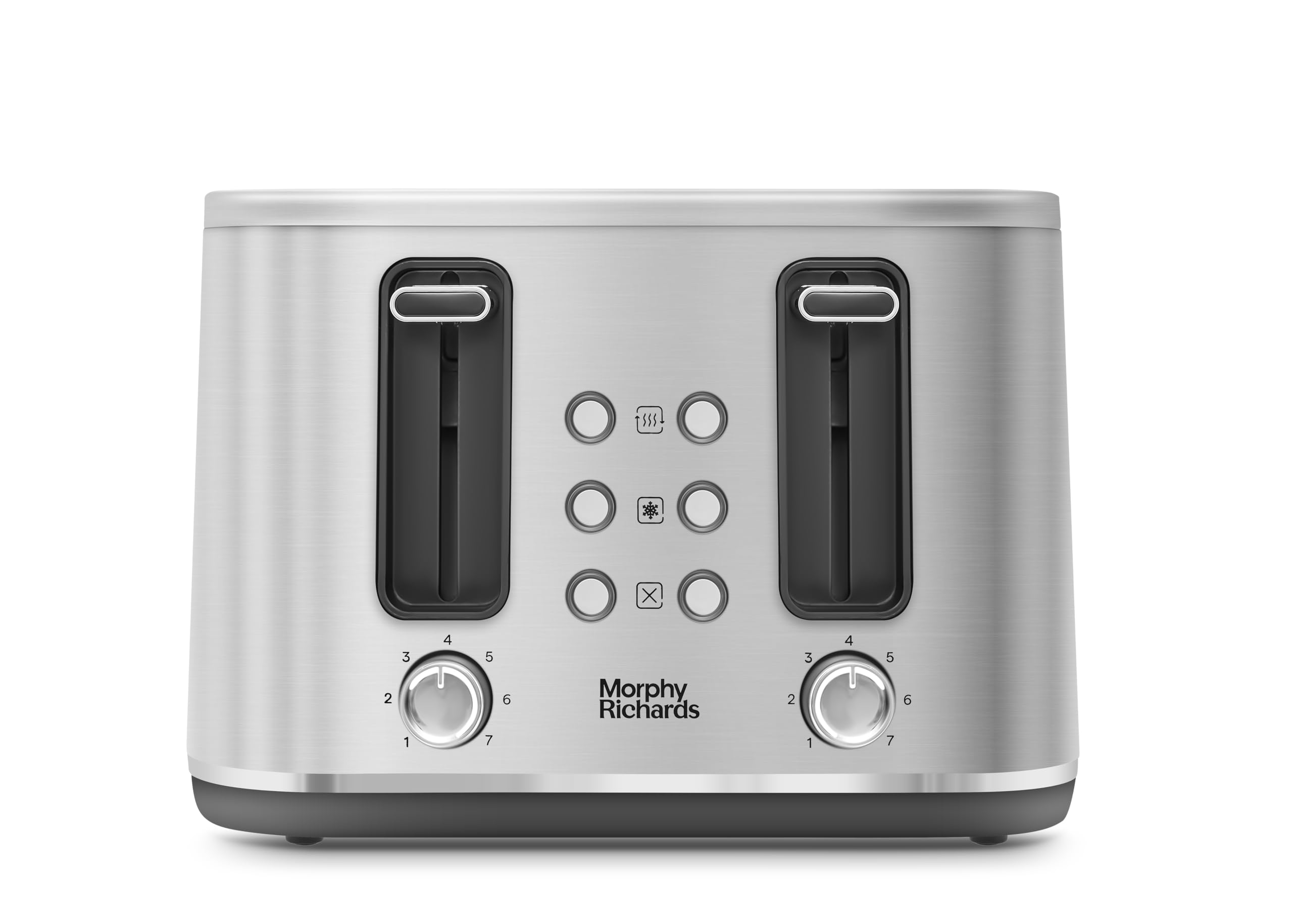 Morphy Richards Motive 4 Slice Toaster | Brushed Steel Metal Housing