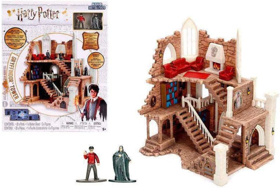 Harry Potter Gryffindor Tower Playset by Jada – Includes 2 Figures